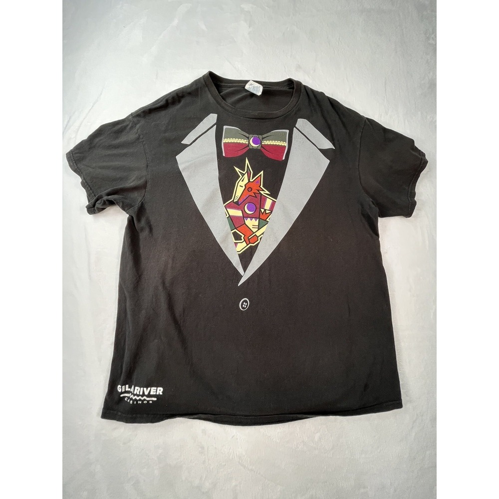 Arizona Coyotes Shirt Mens XL Tuxedo Print  Gila River‎ Casinos